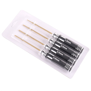 Mayatech Hex <b>Screwdriver</b> Set 1.5 2.0 2.5 3.0mm <b>Precision</b> Industrial Grade Aluminum Handle Anodized Finish - Product Image 4