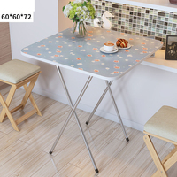 Table pliante carrée portable pour l'extérieur, petite table longue simple pour la maison, vente en gros pour fabricants