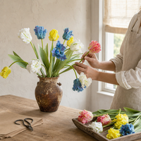 Fleur artificielle Tulipe Papagein Real Touch Joho en gros, OEM, ODM, pour acheteurs professionnels, devis sur commande, lot en stock, vente aux enchères, approvisionnement direct