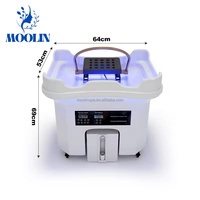 Moolon Nouveau modèle mobile de bac à shampoing portable pour spa capillaire avec réservoir d'eau de 60L, mobilier et équipement de salon