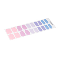 Autocollants professionnels pour ongles en gel pour spa et salon-Kit de manucure à domicile réutilisable avec 10 styles, longue durée et facile à appliquer
