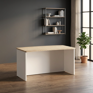 High Quality Contemporary Commercial L-Shaped Manager Office <b>Desk</b> 1376 OEM Available Wooden Panel Furniture From Malaysia - Product Image 2