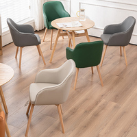 Fauteuil simple en bois massif pour la maison, le bureau commercial, les loisirs, l'hôtel, les réunions et les négociations - Vente directe