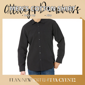 Chemise décontractée et habillée pour homme, en coton tricoté de haute qualité, 100 % coton, à manches longues, couleur unie, coupe ajustée, col rabattu, anti-plis - Product Image 2