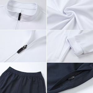 Survêtement de <span class=keywords><strong>football</strong></span> à manches longues personnalisé pour hommes, survêtement d'entraînement de <span class=keywords><strong>football</strong></span> à fermeture éclair, ensembles de sublimation sportive, survêtement d'échauffement de jogging - Product Image 6