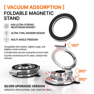 CARFU Earldom Alloy+n54 <b>Desk</b> Phone Holder Suction Cup Magnetic Mount X155A X155B - Product Image 2