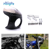 Moto 7 "carénage phare rétro café Racer phare avant pare-brise pare-brise pour Kawsaki KZ EN 450 500 VN 700 Vulcan 7