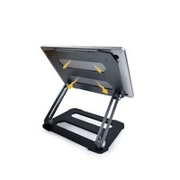 Support pour ordinateur portable SMONAMA P77 en métal, en alliage d'aluminium, portable, ergonomique, pliable, réglable