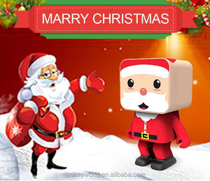 Mini-Lautsprecher Drahtloser patentierter Tanz Santa <span class=keywords><strong>Bluetooth</strong></span> tragbarer Roboter lautsprecher Musik tanz lautsprecher - Product Image 5