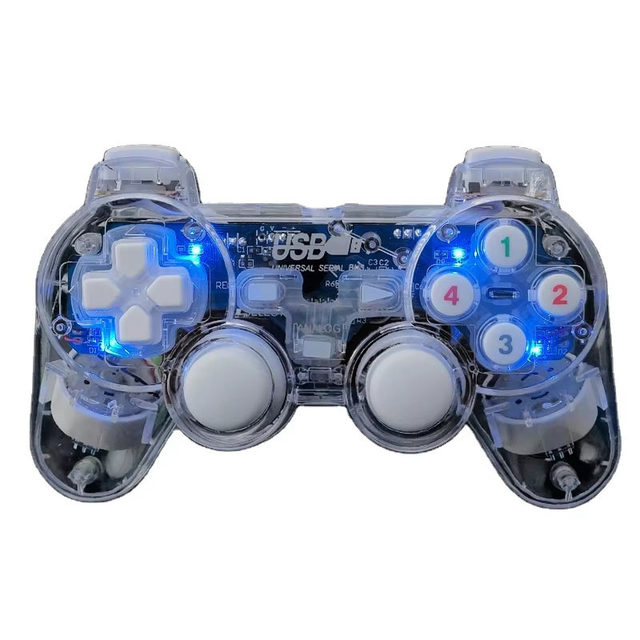 UGAME LED Wired USB Gamepad Double Vibration Joystick Game Controller Joypad for PC Laptop for Win7/10/XP USB Hardware