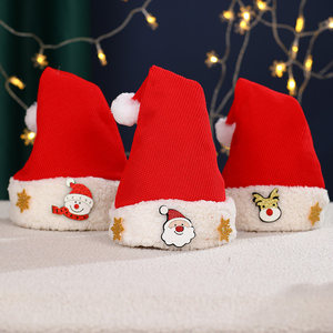 Baby &amp; <strong>Children's</strong> Cartoon Embossed Classic Fit <strong>Christmas</strong> <strong>Hat</strong> with Light and Glowing Features Adult Thickened Plush <strong>Hat</strong> - Product Image 2