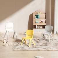 Ensemble de table et chaise d'activités circulaires pour enfants de haute qualité, en plastique robuste, pour la garderie et la salle de classe