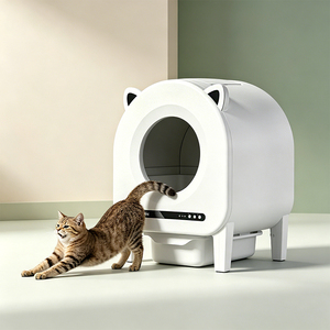 Arenero automático autolimpiable para gatos con monitoreo inteligente y recogida automática del excremento - Product Image 1