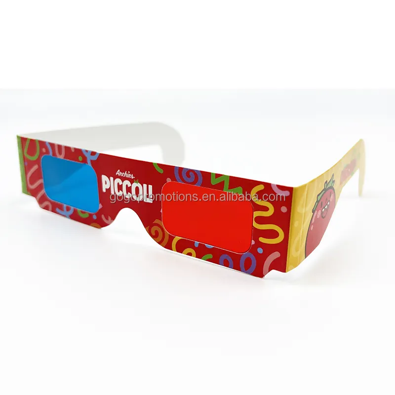 Promotional Paper Anaglyph 3D Glasses Paper 3D Glasses View Anaglyph Red/Blue 3D Glass For Movie Video
