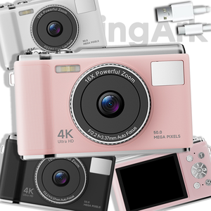 ค้นหา Sourcingark กล้องดิจิตอล 4K รุ่นใหม่ล่าสุด ซูม 16 เท่า แบตเตอรี่ 1000 มิลลิแอมป์ หน้าจอ 2.83 นิ้ว รองรับ SD การ์ด ของขวัญดิจิตอลสำหรับเด็กชายและเด็กหญิง X8 - Product Image 1