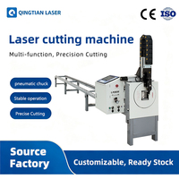 Máquina de Corte de Tubos por Láser de Fibra CNC con Sujeción Neumática Delantera y Trasera para Tubos de Acero Inoxidable, Acero al Carbono y Aluminio