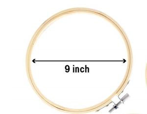 23cm Adjustable Bamboo Cross Stitch Hoop Ring Wooden Embroidery Hoops for Handy Sewing Art Craft Bulk Wholesale Needlework