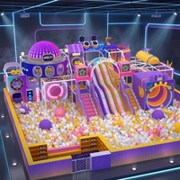 Équipement de terrain de jeu intérieur populaire pour enfants de 500, 600, 700 m² avec conception personnalisée, en vente