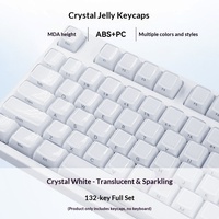 Jelly 3.0 Keycaps Crystal White Keyboard Magnetic Switch MDA Height ABSPC Material Multi-color Transparent Keycaps