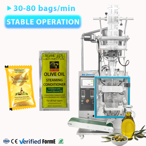 Máquina de llenado y envasado de sobres de aceite para terapia capilar Oliver Oil, máquina de embolsado de champú para <span class=keywords><strong>el</strong></span> cabello con sellado de 4 lados - Product Image 1