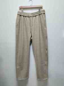 Pantalon femme 2025 nouvelle mode décontracté tissé respirant anti-plis taille haute élastique avec poches latérales couleur unie - Product Image 3