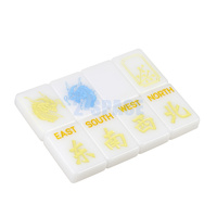 Ensemble de Mahjong blanc de luxe, fabriqué à la main en acrylique, jeu de Mahjong américain de haute qualité, 160 pièces