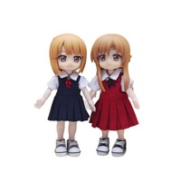 Vêtements de poupée BJD Ob11, 12 points, 11-17 cm, jupe tendance en tissu unie pour corps articulé, jouets unisexes