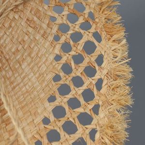 Nouveau Chapeau Canotier Rétro Français 2025 à Large Bord, Chapeau de Soleil en Paille Creux de Luxe pour Femme - Product Image 3