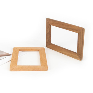 Cadre photo en bois de hêtre rectangulaire pour table, écologique, en noyer, ensemble de tailles 6, 7, 8 pouces - Product Image 3