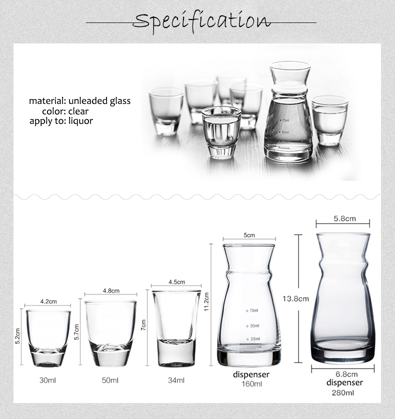 Tourist souvenir martin wine Saki vokda heavy base cups shot glass tequila unleaded small lead free glassware drink dispensador