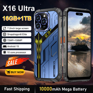 Téléphone portable 5G haut de gamme X16 Ultra à écran Ultra HD de 7,2 pouces, 12 Go + 512 Go de stockage interne, double SIM, à prix abordable - Product Image 2