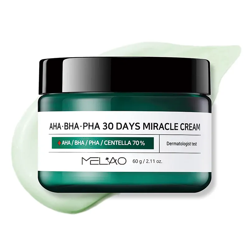 AHA BHA PHA Centella Cream Acne Care Quickly Calms For Sensitive Whitening Skin Private Label Face Moisturizing Cream