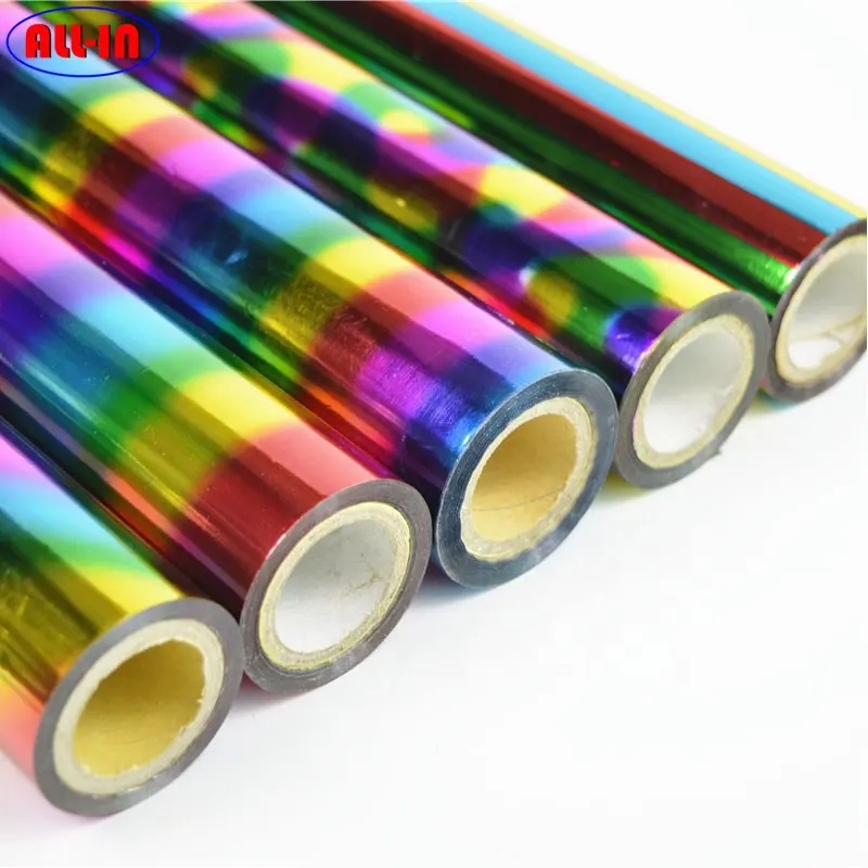 New Design Rainbow Roll Hot Stamping Colour Foil