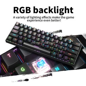 ZIFRIEND H61k 60 Percent 61 Keys Blue Switch Red Gaming Laptop Computer Mechanical <b>Keyboard</b> for Pc English Layout Precision-engi - Product Image 4