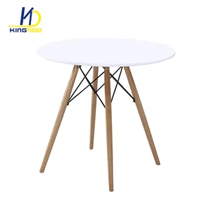Nordic Design MDF Top Dining Table Dining Room Furniture Restaurant Wooden Coffee Cafe MDFTable With Beech Wood Legs