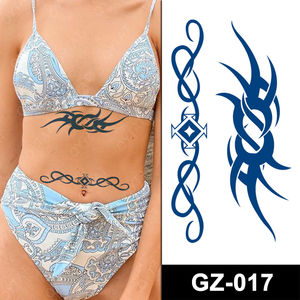 Personnalisé Henné Corps Jus De Fruit Semi Permanent Femme Pochoir Hommes Vagin Végétal Temporaire Fleur De Lotus Autocollant De Tatouage - Product Image 3