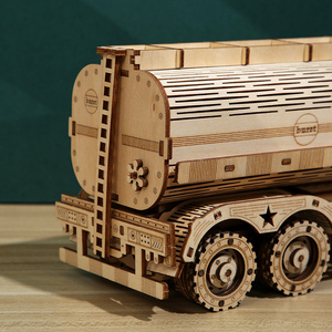 Modèle en bois à assembler de petite taille, jouets d'assemblage manuel DIY, puzzle de voiture en bois 3D - Product Image 6