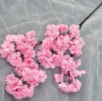 Fleurs artificielles, branches de cerisier, arrangement de fleurs blanches avec vase pour mariage, événement, décoration de fête à domicile