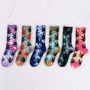Fantasy Color Dye Sublimated Universe 3D Tie Dye Sublimation <span class=keywords><strong>Calcetines</strong></span> - Product Image 2