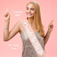 Kit de Décoration pour Enterrement de Vie de Jeune Fille : Bannière Or Rose et Blanc, Ballons en Aluminium Anneau et Verre de Champagne, Rideau à Franges et Fournitures pour Guirlande