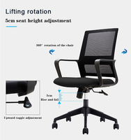 Chaise de bureau pivotante à glands en maille pour salle de réunion, vente directe d'usine