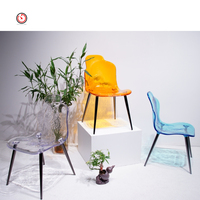 TT haut de gamme forme créative intérieur et extérieur hôtel salle à manger restaurant extérieur patio jardin cristal clair acrylique chaise