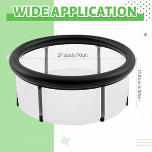 1 X 팝업 인플레이터블 어항 27.6 X 11.8 인치 대용량 어항 PVC 휴대용 실내외 수족관 - Product Image 2