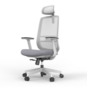 Silla de oficina ergonómica ejecutiva giratoria de malla con respaldo alto para personal de Gerente de lujo, muebles de oficina modernos directos de fábrica con muestra gratis - Product Image 3