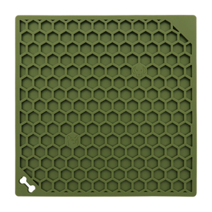 Portable Eco-Friendly Square Honeycomb Silicone Pet <strong>Lick</strong> Mat Slow Feeding Speed Design For Cats And Dogs - Product Image 1