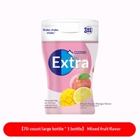 Chewing-gum sans sucre au xylitol, 70+ pièces en boîte (98g), durée de conservation de 365 jours, saveur fruitée, certifié HACCP, haute qualité, frais