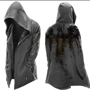 Fitspi – vêtements pour hommes de Style européen et américain, nouvelle cape Simple et décontractée à capuche avec cordon de serrage, <span class=keywords><strong>pull</strong></span> d'halloween, vente en gros - Product Image 1
