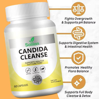Capsules Nettoyantes Candida de Haute Qualité OEM/ODM, Soutien Intestinal & du Côlon pour Hommes et Femmes, Herbes Naturelles pour la Détox Intestinale
