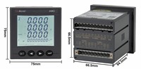 Compteur intelligent multifonction Acrel 96 Tailles avec entrée CT 5A pour armoire de distribution électrique, compatible Modbus-RTU RS485