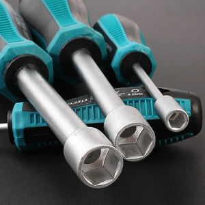 Tournevis à douille hexagonale industrielle Power Lion 6 angles 5,5/7/8 mm, clé hexagonale externe, tête Torx 6 angles en chrome-plastique OEM - Product Image 4